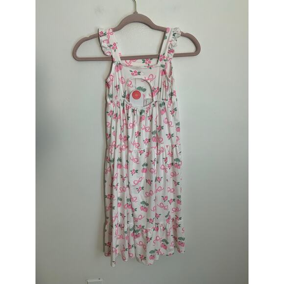 Mila & Rose Berries & Bows Ruffle Maxi Dress NWT size 7/8 - Picture 3 of 4